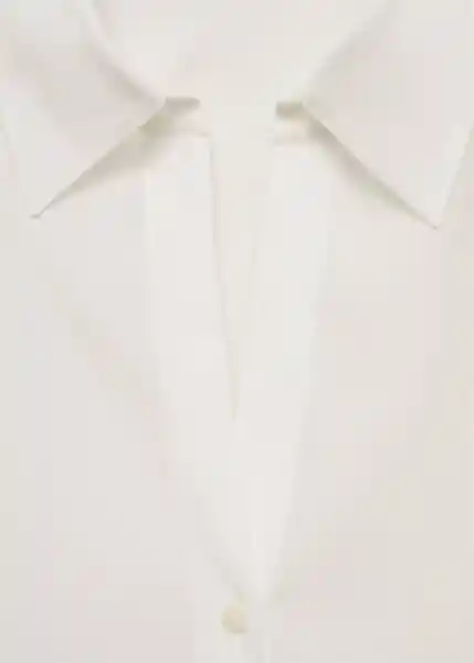 Camisa Lima Off White Talla XS Mujer Mango