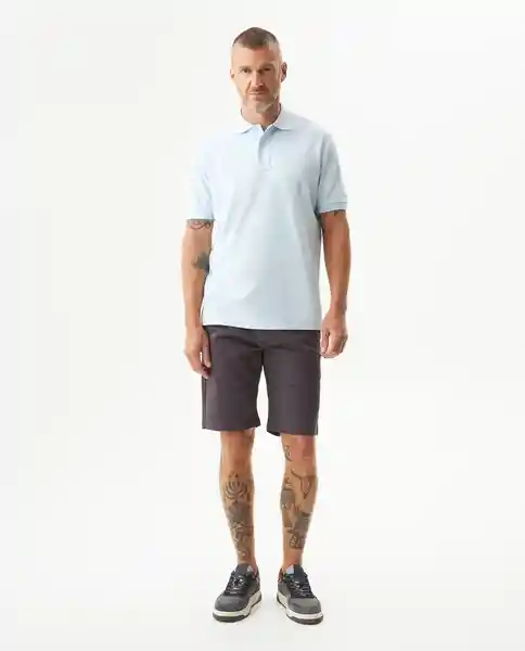 Camiseta Polo Classic Azul Ligero Claro Talla S Chevignon