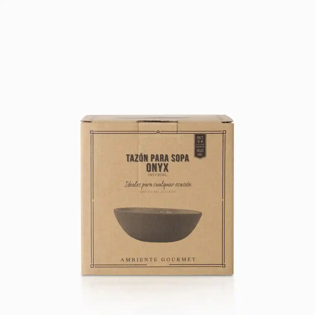 Tazon Sopa Onyx Ambiente Gourmet