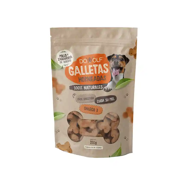 Dowolf Galleta Para Perro Pollo y Zanahoria