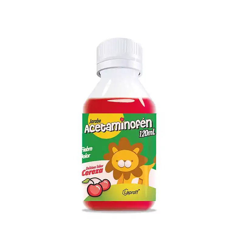 Laproff Acetaminofén Jarabe Infantil con Sabor Cereza