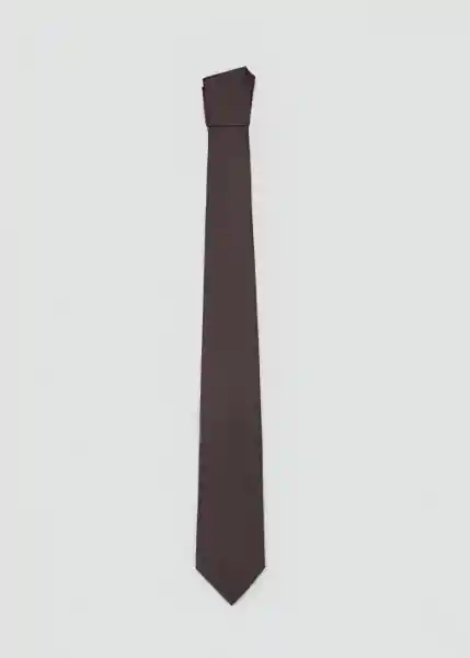 Corbata Basic8 Marrón Talla 99 Hombre Mango