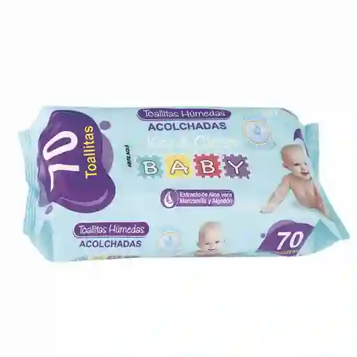 TOALLITAS HUMEDAD BEBE 70UNIDADES