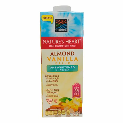 Natures Heart Bebida de Almendras y Vainilla sin Azúcar 