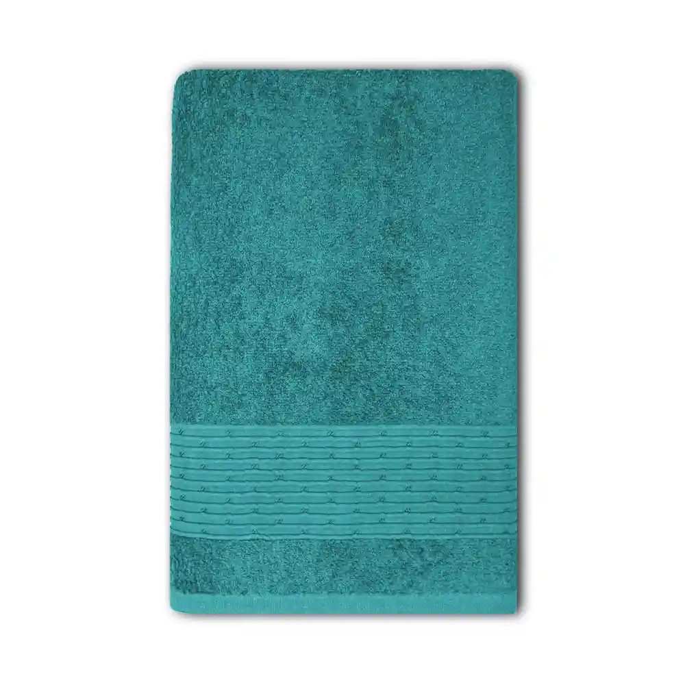 Toalla 78x150 Cm 460 G/m2 Unicolor Cenefa Viscosa Turquesa