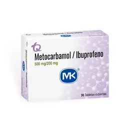MK Metocarbamol/ Ibuprofeno (500 mg/ 200 mg)