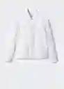 Chaqueta Conca Blanco Talla M Hombre Mango