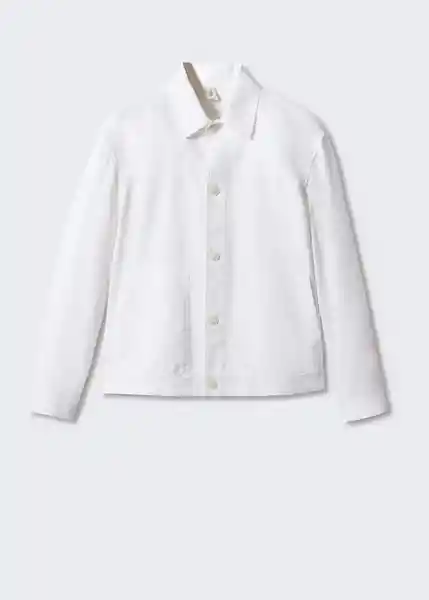 Chaqueta Conca Blanco Talla M Hombre Mango