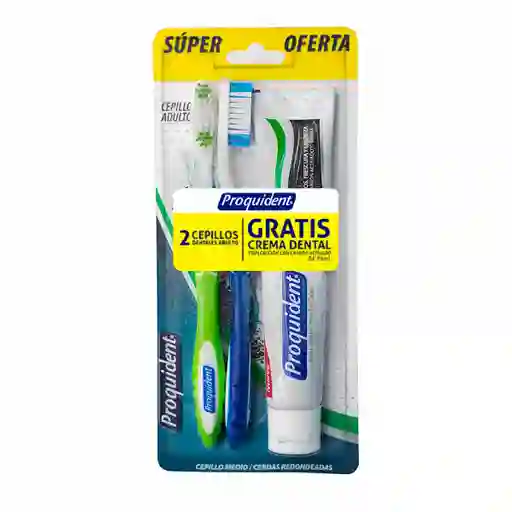 Proquident Cepillo Adulto + Crema Carbón