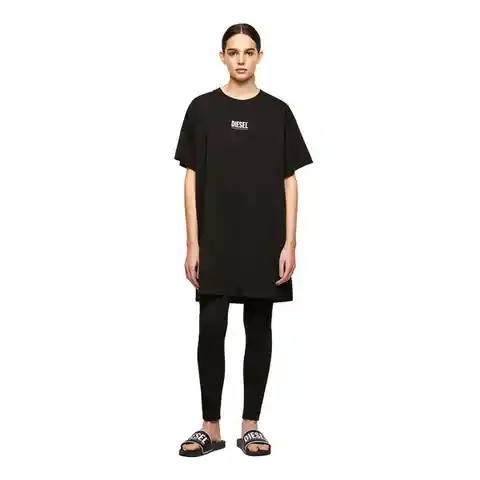 Diesel Vestido D-Bowi-Smallogo Negro Talla M