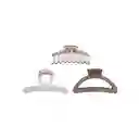 Set de Pinzas Para Cabello Rectangular Serie Miniso