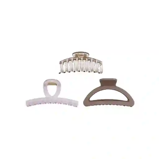 Set de Pinzas Para Cabello Rectangular Serie Miniso