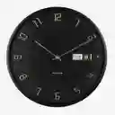 Present Time Reloj Pared Flip Iron Negro