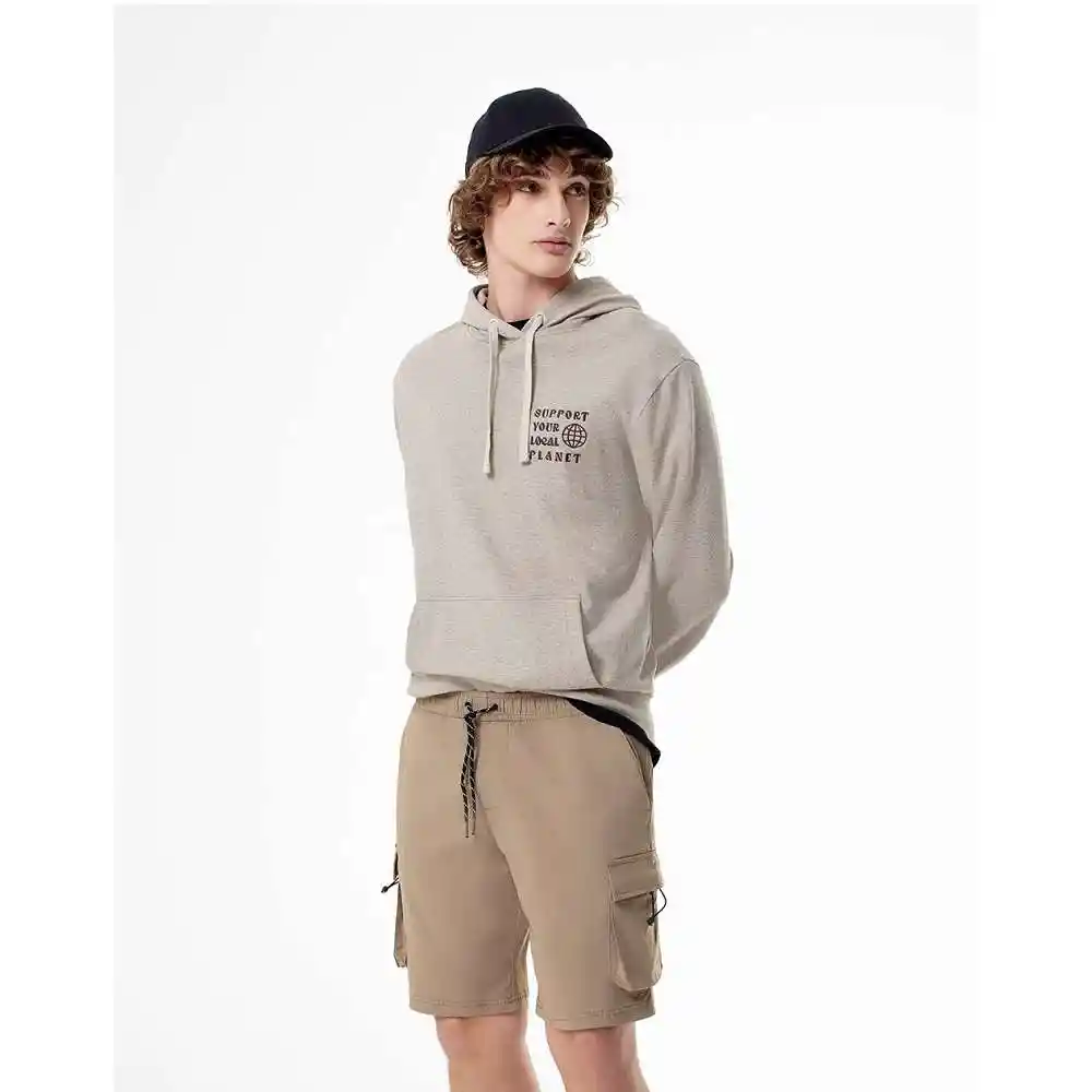 Bermuda Regular Fit Con Cintura Ajustable Masculino Fiwok Gef