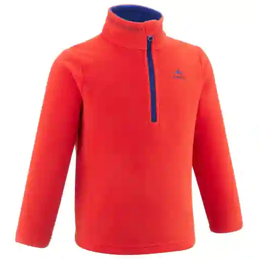 Buzo Polar Térmico De Senderismo Para Niños 2-3 Años Quechua Rojo