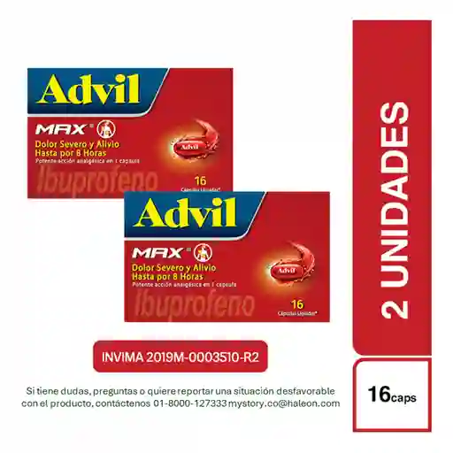 Combo Advil Max Ibuprofeno