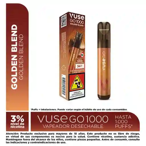 Vuse Go 1000 Golden Blend
