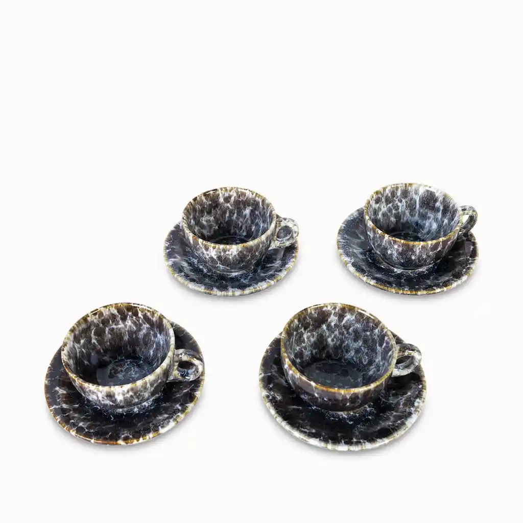 Set Pocillo y Plato Costellazione 260 mL Ambiente Gourmet