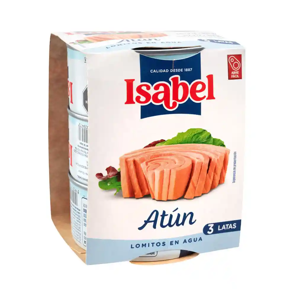 Atún Isabel Lomitos Agua 3 Unidades