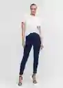 Jean Jegging Tejano Oscuro Talla 34 Mujer Mango