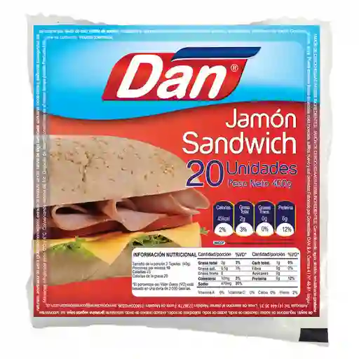 Dan Jamón Sándwich en Rebanadas