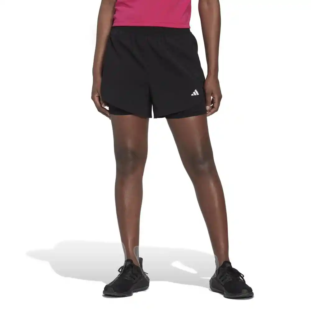 W Min 2in1 Sho Talla S Pantalones Y Lycras Negro Para Mujer Marca Adidas Ref: Hn1044
