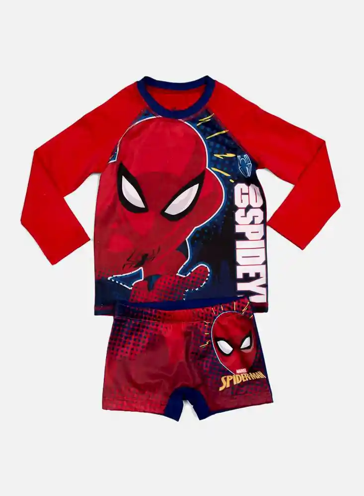 Conjunto de Baño Para Bebes 5t-rojo