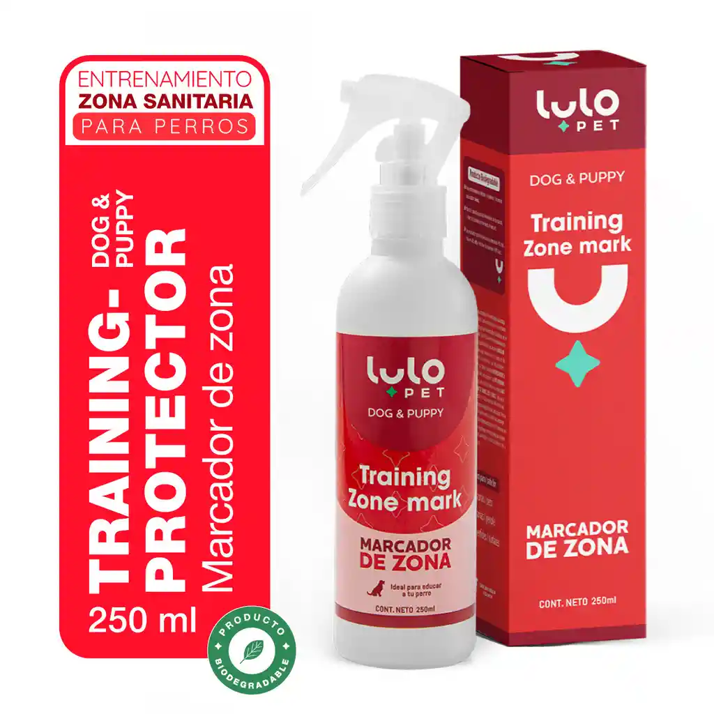 LuloPet Training Zone Mark Dog y Puppy para Perro - 250 ml