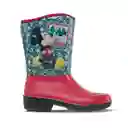 Disney Botas de Lluvia Mickey Osama Para Niño Rojo Negro T. 23