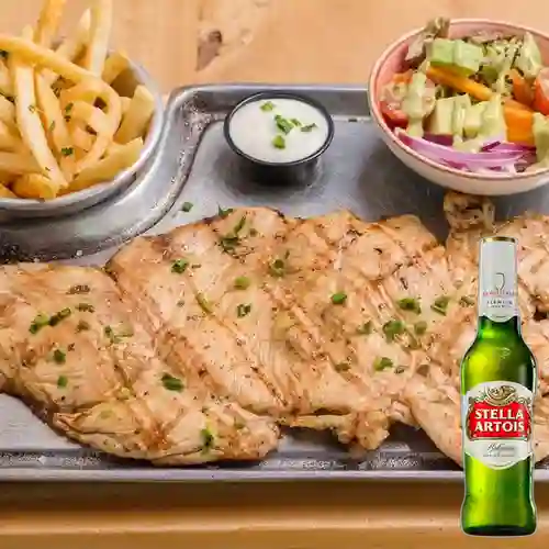Combo Pechuga a la Parrilla + Stella Artois 355 ml