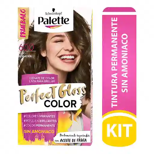 Palette Perfect Gloss Tinte Sin Amoniaco Rubio Sensación 600