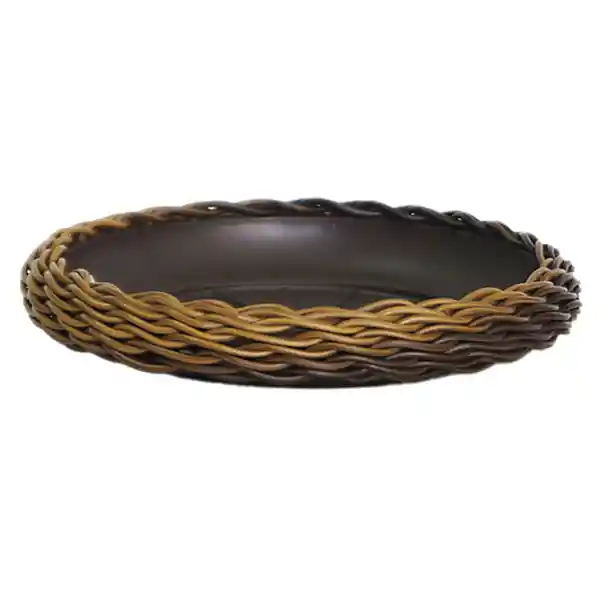 Fercon Plato Tejido Fibra Natural Café