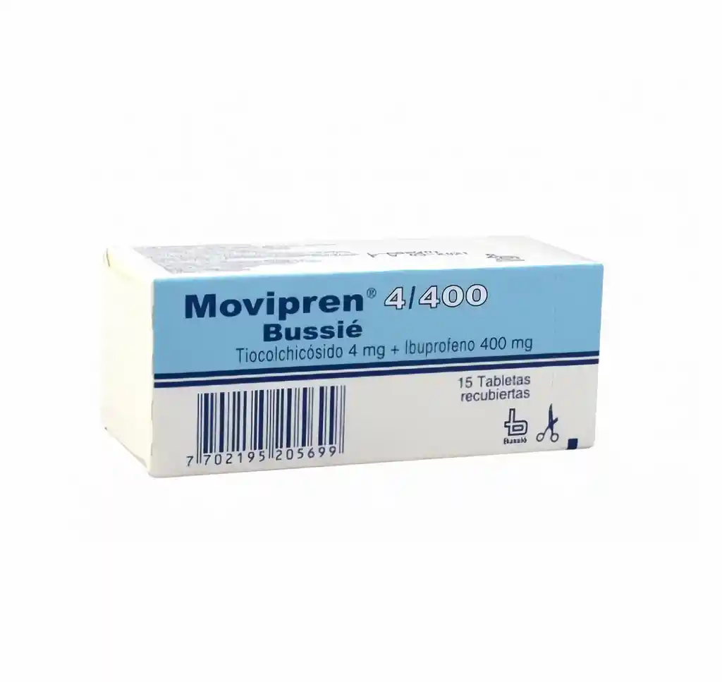 Movipren Bussie 4/400Mg X 15 Tabletas Recubiertas