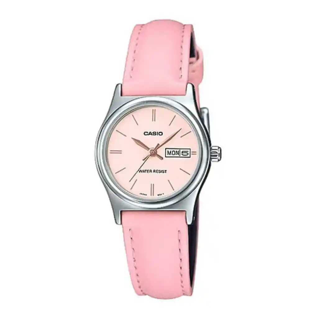 Reloj Casio Ltpv006l-4budf Rosa Unisex