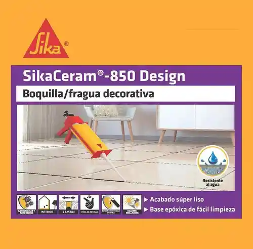 Sikaceram-850 Design Boquilla Decorativa Interior Color Gris