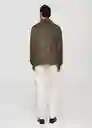 Sobrecamisa Coppi Khaki Talla L Hombre Mango