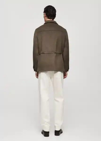 Sobrecamisa Coppi Khaki Talla L Hombre Mango