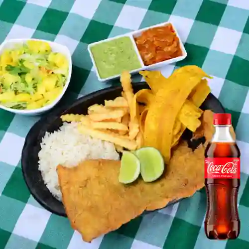 Combo Chuleta de Cerdo Personal +Cocacola Orig 400ml