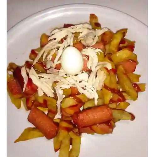 Salchipapa para 2 personas