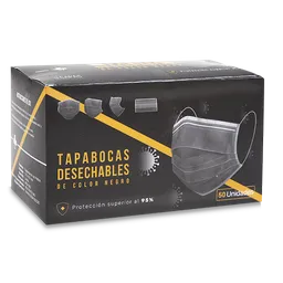 Mdv Tapabocas Termosellado Negro