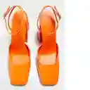 Zapato Disco Naranja Talla 37 Mujer Mango