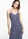 Vestido Platon Navy Talla 18 Niñas Mango