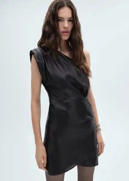 Vestido One Negro Talla 24 Mujer Mango