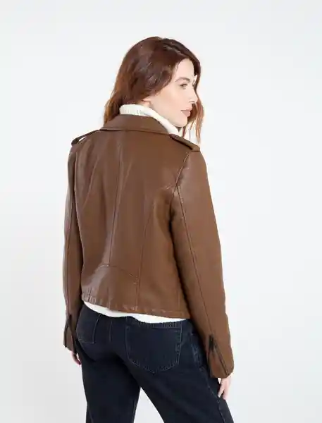 Chaqueta Perissa Mujer Café Bisonte Medio Talla S Naf Naf