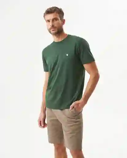 Camiseta Básica Verde Cordillera Ultraoscuro M Chevignon