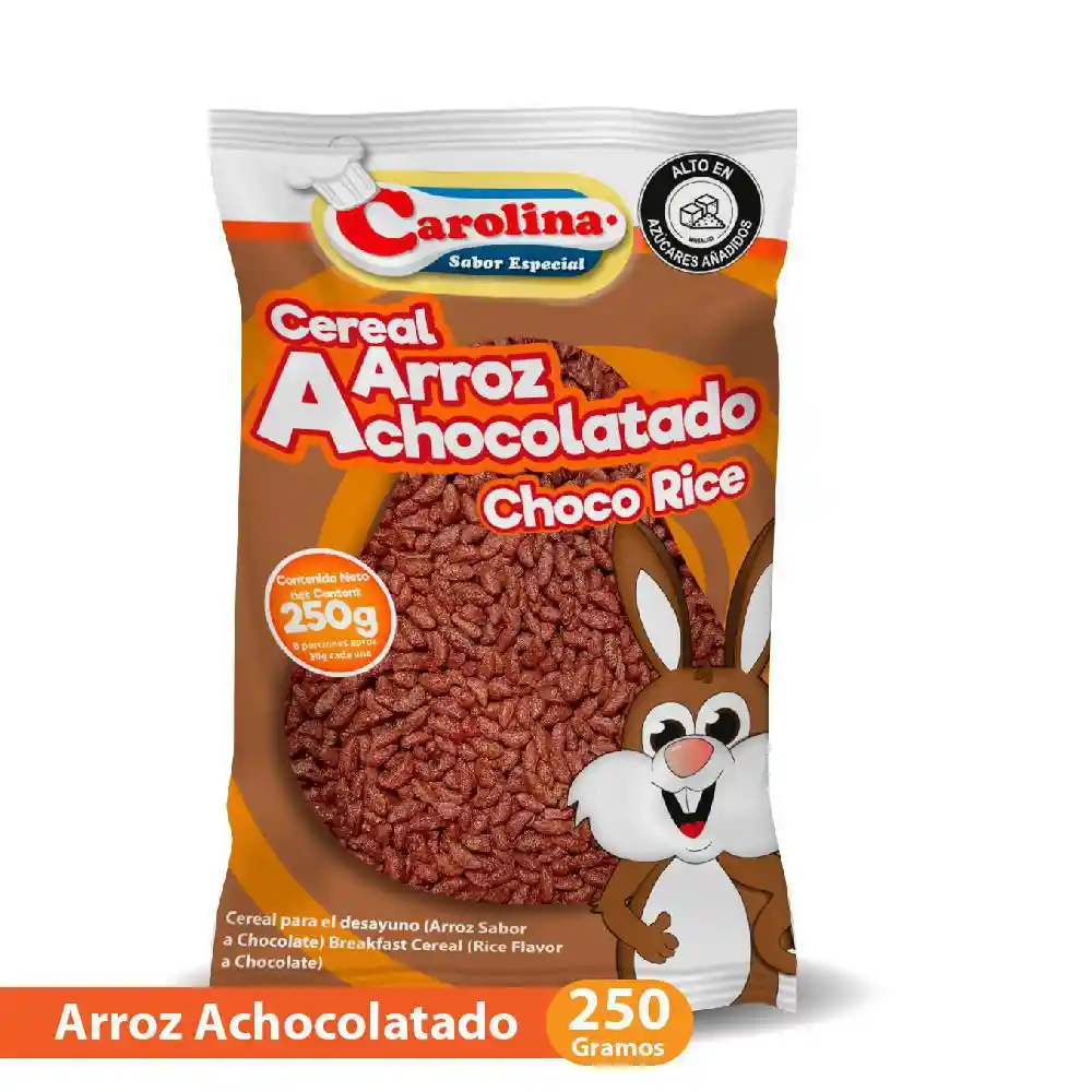Cereal Arroz Achocolatado Carolina 250 Gr