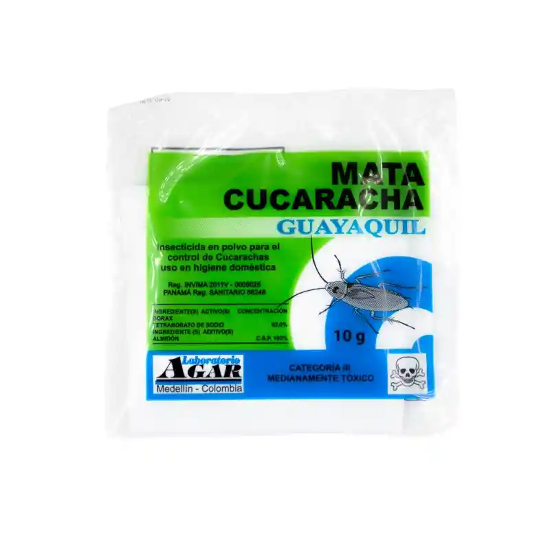 Agar Mata Cucaracha Guayaquil Insecticida en Polvo