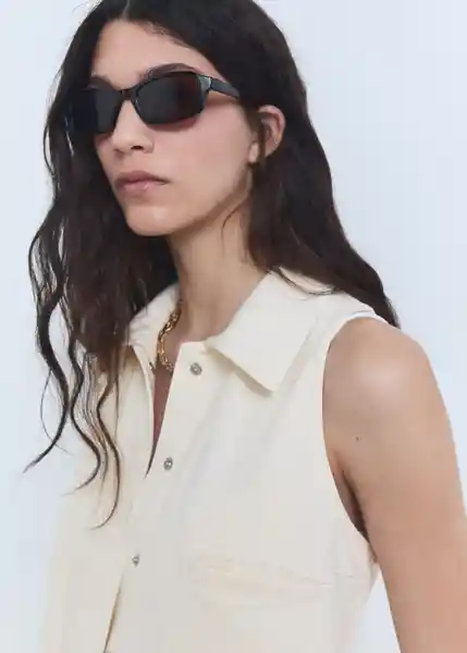 Enterizo Mono Brioche Crudo Talla S Mujer Mango