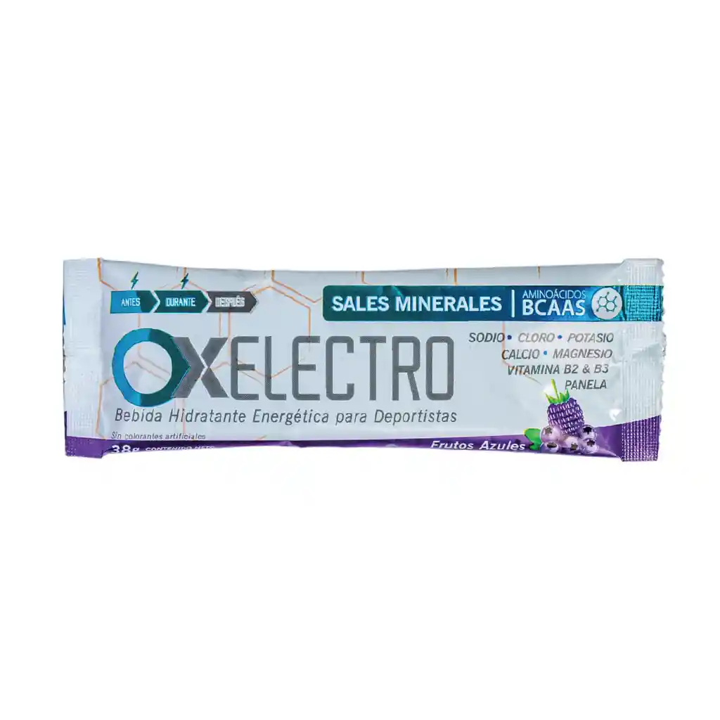 Ox Electro Sabor Frutos Azules Polvo Osn