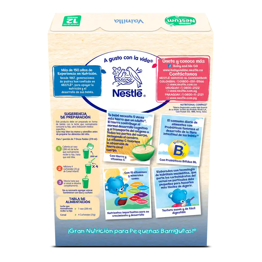 Cereal infantil NESTUM Vainilla x 200g